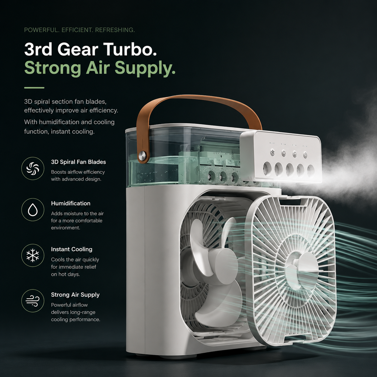 Personal Humidifier & Cooling Fan
